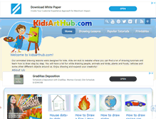 Tablet Screenshot of kidsarthub.com